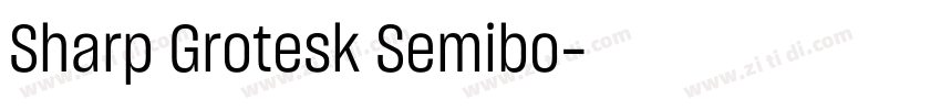 Sharp Grotesk Semibo字体转换